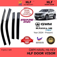 HLF Door Visor for GWM Haval H6 HEV 2024 - 2026 | Car Window Visor & Rain Guard
