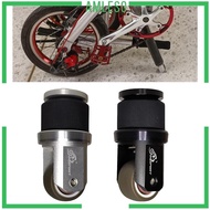 [Amleso] Alloy Folding Bike Auxiliary Roller Wheel Chair Tube Seatpost Folding Accessories