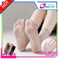 MATA HO Women's Transparent Socks 7037 Stocking Model Stocking Socks with Anti-Slip Gel Slip Korean 