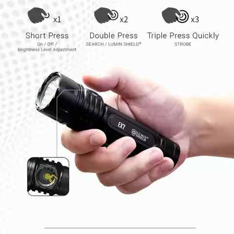 Nitecore EX7 EDC Running Flashlight USB-C 6000 Lumen hiking LED Rechargeable Beam Distance 500meters