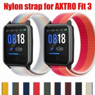 AXTRO Fit 3 Fitness Tracker Smart Watch Strap Soft Nylon Sport Loop Strap For AXTRO Fit 3 Nylon Watch Replacement Band