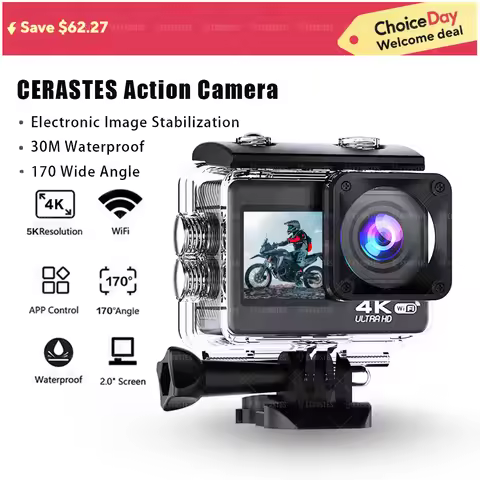 Action Camera 4K bicycle camera Electronic Stabilizer Action cam WiFi 4k Sport camera Helmet Video R