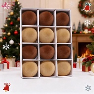 Abbraccia Set of 12 Unbreakable Flocked Christmas Balls of 6 Cm (2.36 Inches), Multicoloured, to Dec