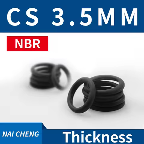 Thickness CS3.5mm Black NBR Nitrile Rubber O-rings Seals Gasket Washer Temperature Resistant Wear-Re