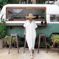 newlooksbkk KHLOE DRESS เดรสแขนสั้นทรงคอวี คัตติ้งสวยแพง มี 5 สีตามภาพค่ะ