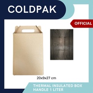 COLDPAK Thermal Insulated Box Packaging Botol 1 liter Tahan Dingin