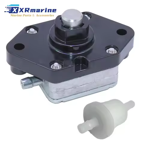 67D-24410 Fuel Pump with Fuel Filter 68T-24251-00 Fits for Yamaha Marine Outboard 4 Stroke 4HP 5HP 6
