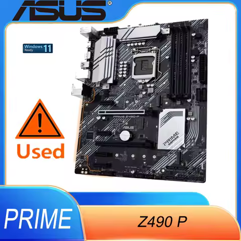 ASUS Z490-P LGA 1200 (For Intel® 10th Gen) ATX Motherboard (Dual M.2, DDR4 4600, 1 Gb Ethernet, USB 