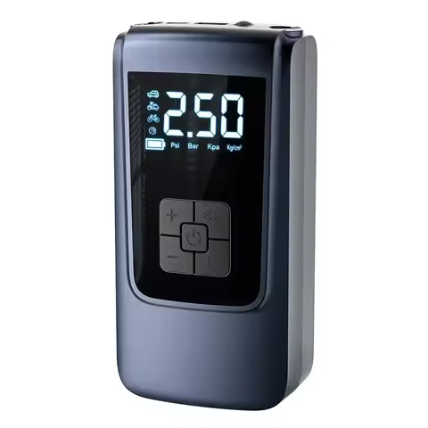 Car Tire Inflator Portable Tyre Inflator Smart Air Compressor with LED Light Cordless Tire Pump for 