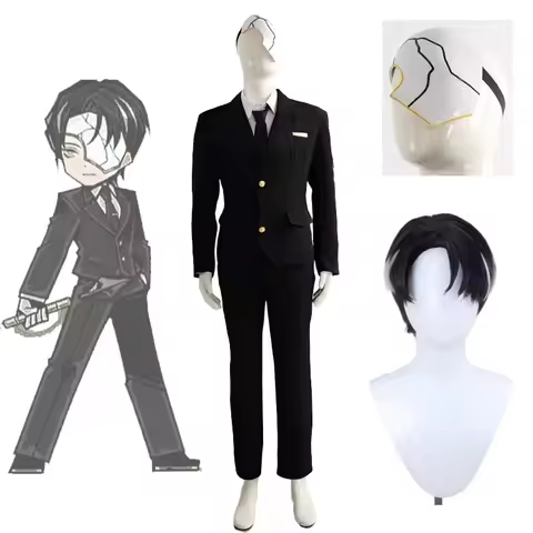 Limbus Company Rien Cosplay Costume Or Wigs Or Mask Game Role-Playing Rien's Black Uniform Set Hallo