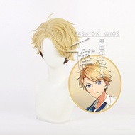 Misscoo Anime Ensemble Stars Narukami Arashi Cosplay Wig Short Heat Resistant Synthetic Hair