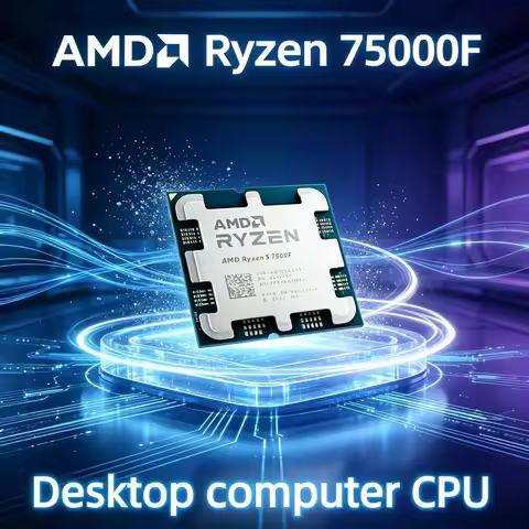 AMD R5 7500F Desktop CPU 3.7GHz 6C 12T 5NM L3=32M Socket AM5 100-000001015 Tray Version (New, No Hea