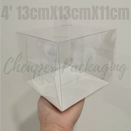 Ready Stock 4inch/Mini Cake Box Transparent Box