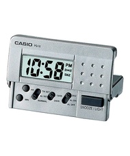 Casio PQ-10D-8R Digital Silver Tone Alarm Clock