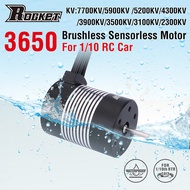 Rocket 3650 Waterproof Brushless Motor 2300KV 3100KV 3500KV 4300KV 5900KV 5200KV 7700KV for 1/10 Tam