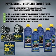 PUTOLINE OIL + OIL FILTER SET FOR APRILIA｜HF138B / HF164N / HF183｜N-TECH® PRO R+ / SCOOTER 4T｜100% G