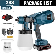 TSA - IRONHOOF 800ML Electric Spray Gun 850W spray gan 588V Kompresor Listrik Alat Semprot Cat