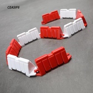 CEASIF6 50pcs Road Barriers, Plastic Mini Obstacle Track Highway Splicing Road Block,  RC Toy Access