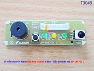 Vỉ mạch điện tử mắt nhận tín hiệu điều hòa DAIKIN loại 3 đèn 10 chân mã mạch 3P185701-1 (Mã phụ tùng