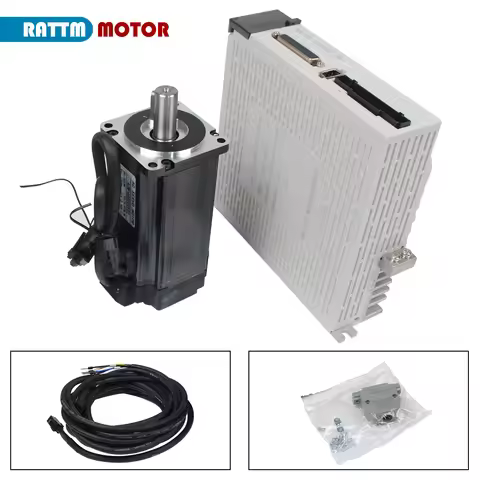 【Magnetic Encoder】60 80 Motor CNC Kit 400W 600W 750W 1000W 1KW 220V AC Servo Stepper Motor Driver Fo