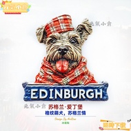 Uniform Magnetic Refrigerator Stickers Powerful Magnet Shape Gran Edinburgh Terrier Three-Dimensiona