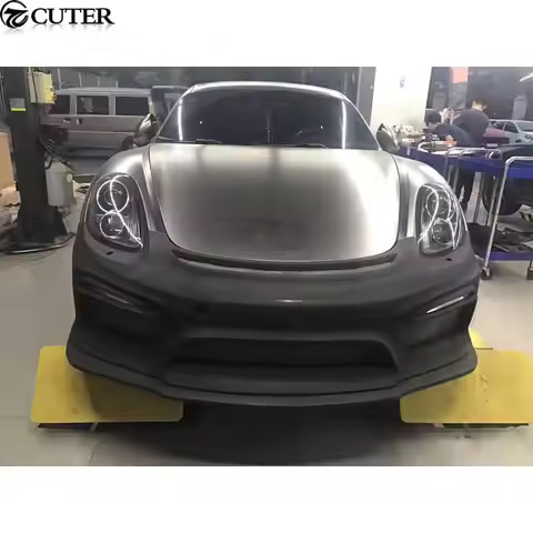 981 Gt4 Style FRP Front Bumper Rear Bumper Rear Spoiler Wing For Porsche Boxster Cayman 981 Change G