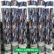 NAVY TWILL FABRIC, PREMIUM MATERIAL, THICK, DOES NOT FADE (0.5 METERS)