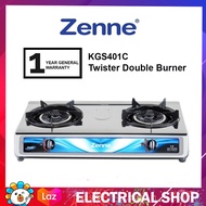 Zenne Double Gas STOVE KGS401C Gas Cooker Original Twister / KTM401S Turbo Twister Double Burner Dap