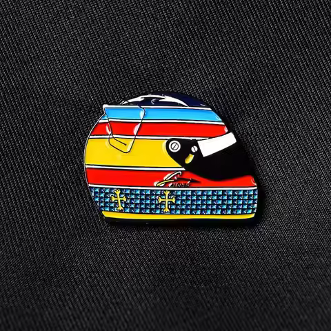 Fernando Alonso 2005 Helmet Enamel Pin