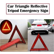 Emergency Safety Triangle Reflector On Reflective Car Hazard Triangle Warning Car Sign