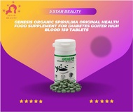 Genesis Organic Spirulina Original Health Food Supplement For Diabetes Goiter High blood 150 Tablets