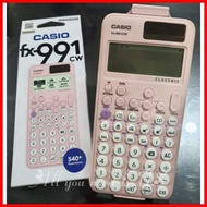 ◵ ✔ ∈ CASIO FX 991CW FX-991CW FX 991 CW CLASSWIZ BLACK /PINK SCIENTIFIC CALCULATOR