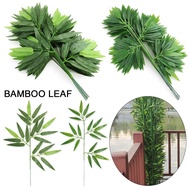 Branches Green Artificial Bamboo Leaves/Silk Cloth Artificial Ficus Leaves Plant