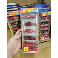 Hot Wheels Ferrari 5-Pack 2026 Original Mattel 1:64 Diecast Collection Ferrari F40 SF90 Stradale 12C