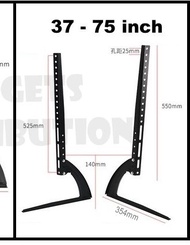 Universal 26-37 inch & 30-75 inch Screen Size Sturdy Desk Table Top TV Monitor Stand Mount Load Capa