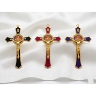 Benedict Hanging Cross Pointed Gold F22 A1/31 - Benedict Hanging Cross - Benedict Wall Cross - Bened