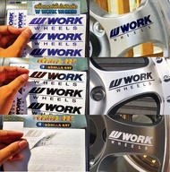 สติ๊กเกอร์ติดล้อ W WORK WHEEIS เกรดพรีเมี่ยม Sticker เกรดพรีเมี่ยม