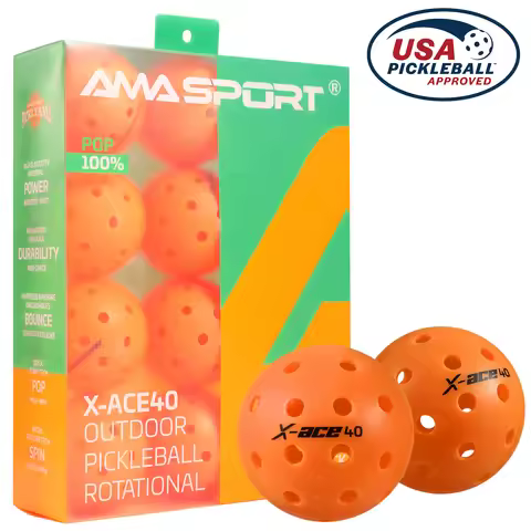 AMASPORT Pickleball Balls X-ACE40 Precision Molded Holes Multicolor High Quality Padel Balls For Pro