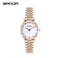 Sanda Couple Business Casual Stainless Steel Waterproof Date Quartz Watch Luxury Watch Gift SD1047-2