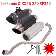 GIXXER 7 250 For SUZUKI GIXXER250 SF250 Full System Motorcycle Exhaust Escape Modify Front k Pipe