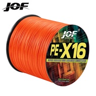JOF 300M X16 Multicolor Braided Fishing Line Japan Quality Durable Lure Fishing Accessories