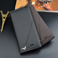 Men Wallet Long Wallet Vertical Thin Soft Wallet Bank Card Storage Bag Multi-card Slot Large Capacit