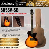 Eastman SB55V-SB Humbucker Electric Guitar - Antique Sunburst ( SB55V / SB-55V )