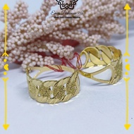 Cincin Emas Fesyen Lipan Lebar 0.9cm Gold Ring 916/22k