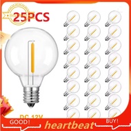 [Hot-Sale] 25PCS Low Voltage G40 DC12V Led Light Bulbs 1W E12 Plastic Replace Bulb for Off-Grid Sola