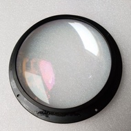 Beam light lens, diameter 12cm, thickness 2.5cm, Focus beam light, curved glass, Focus beam glass