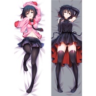 Final Story Shino Fan Full Body Pillowcase Dakimakura Double-Sided Printed Black Short Hair Pure Bla