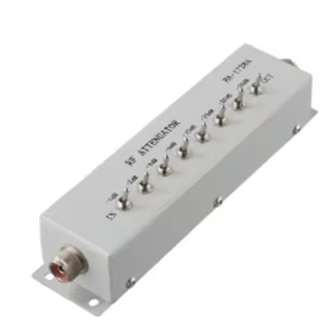 0 - 82DB VARIABLE/ STEP ATTENUATOR 50 OHM for Ham Radio Transmitter 0.25W Practical Metal Tools Acce