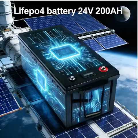24V 200Ah LiFePO4 Lithium Battery 10000+ Cycles 24V 200Ah LiFePO4 Battery 200A BMS 5120W Output Heav