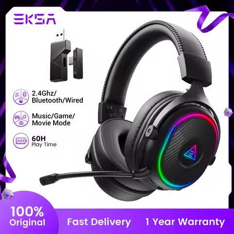 EKSA Mako BT wireless headphones gaming 2.4GHz three-mode headphones Bluetooth 5.3 for PS4/5/Compute